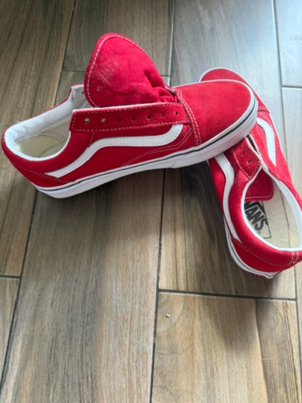 Red Vans Size Men's 6